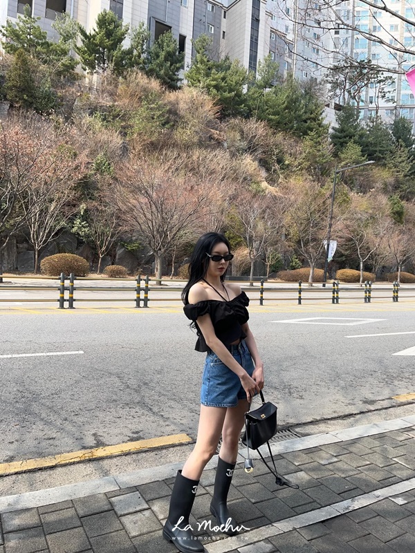 素面公主系拉伸上衣(花花清單)